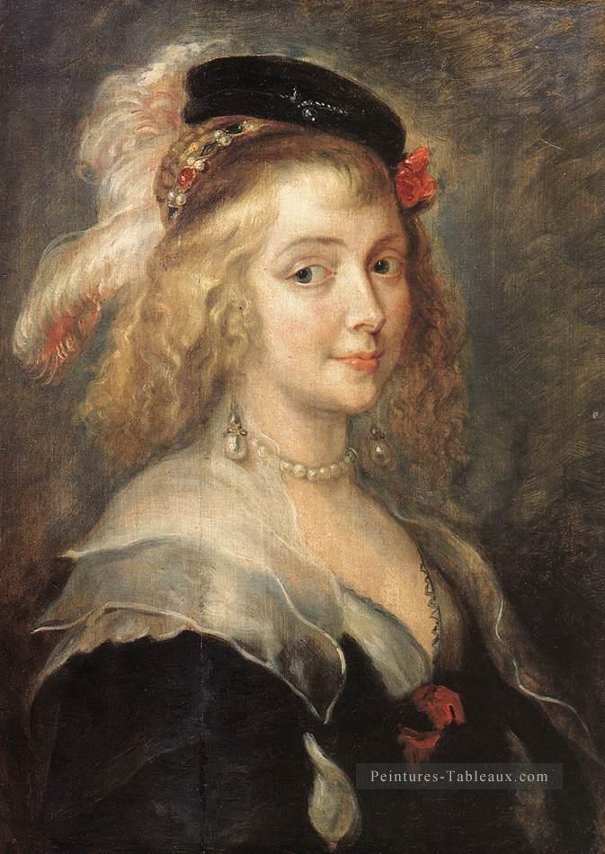 Portrait de Helena Fourment Baroque Peter Paul Rubens Peintures à l'huile